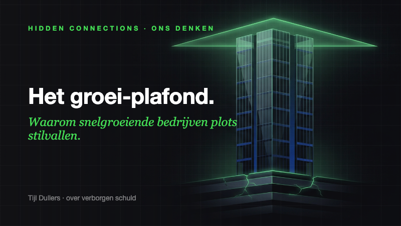 Het Groei-Plafond: Waarom Snelgroeiende Bedrijven Plotseling Stilvallen (en de Verborgen Schuld die ze Meeslepen)