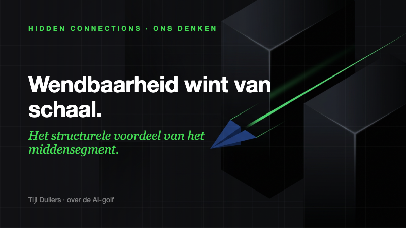 Wendbaarheid wint van Schaal: Hoe Middelgrote Bedrijven de AI-Golf Meester Worden