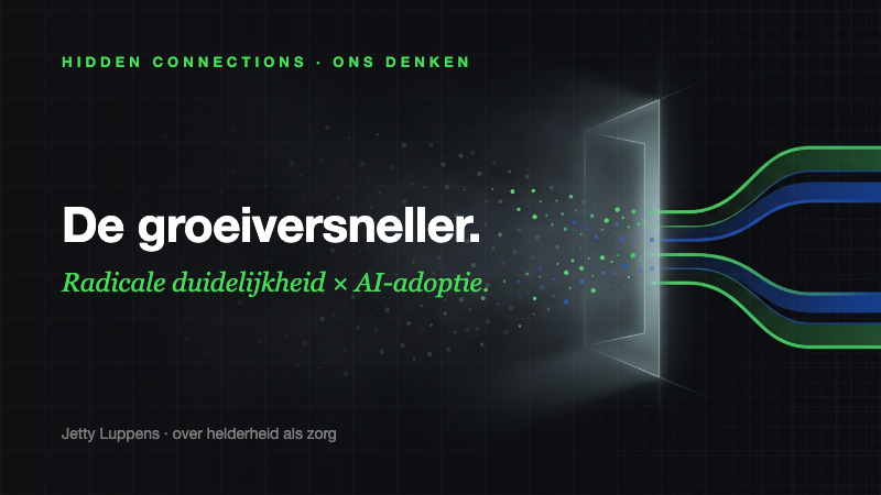 De Groeiversneller: Hoe Radicale Duidelijkheid en AI-Adoptie Elkaar Versterken